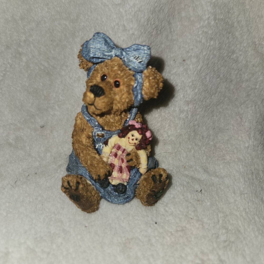 "Salley Quignapple w/ Annie" **Retired** Boyds Bears Bearstone Figurine